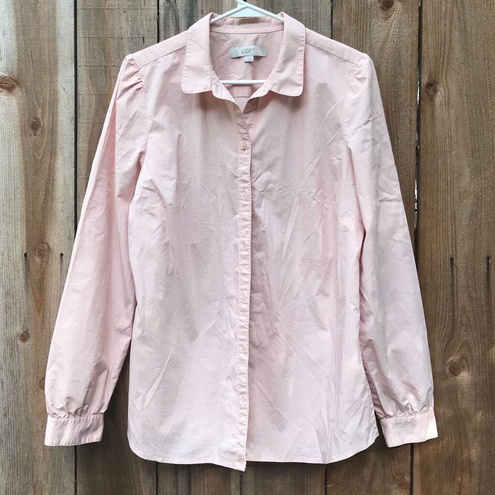 Loft Peter Pan Collar Button Down Shirt